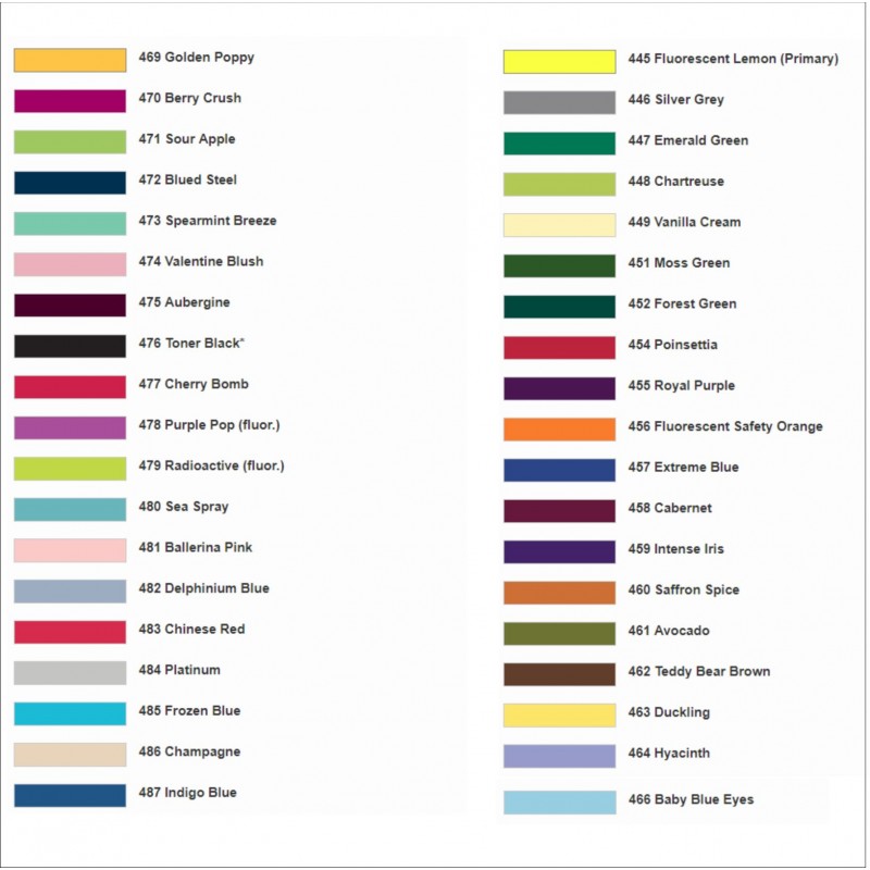 Dharma Color Chart